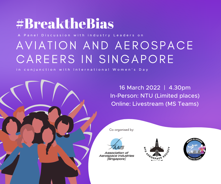 Join us for an engaging conversation with key leaders from the Singapore aviation and aerospace sectors representing diverse voices. Hear their views on the representation of women in aviation and aerospace in Singapore. Register at: lnkd.in/giiCwcJH to join us online.