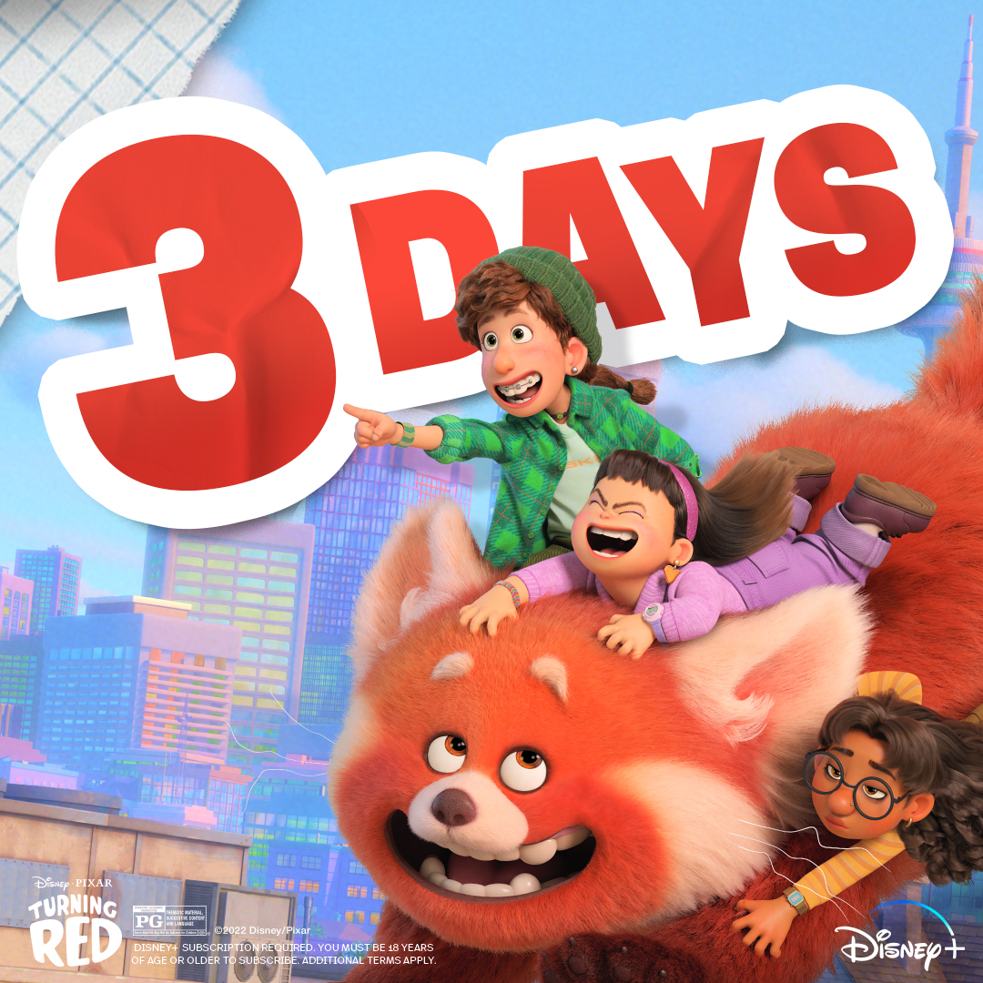 Disney and Pixar's Turning Red on X: Hang on tight and get ready because  in 3️⃣ days, Mei and her besties 4eva 💕 will be making their way to  @DisneyPlus. Stream #TurningRed