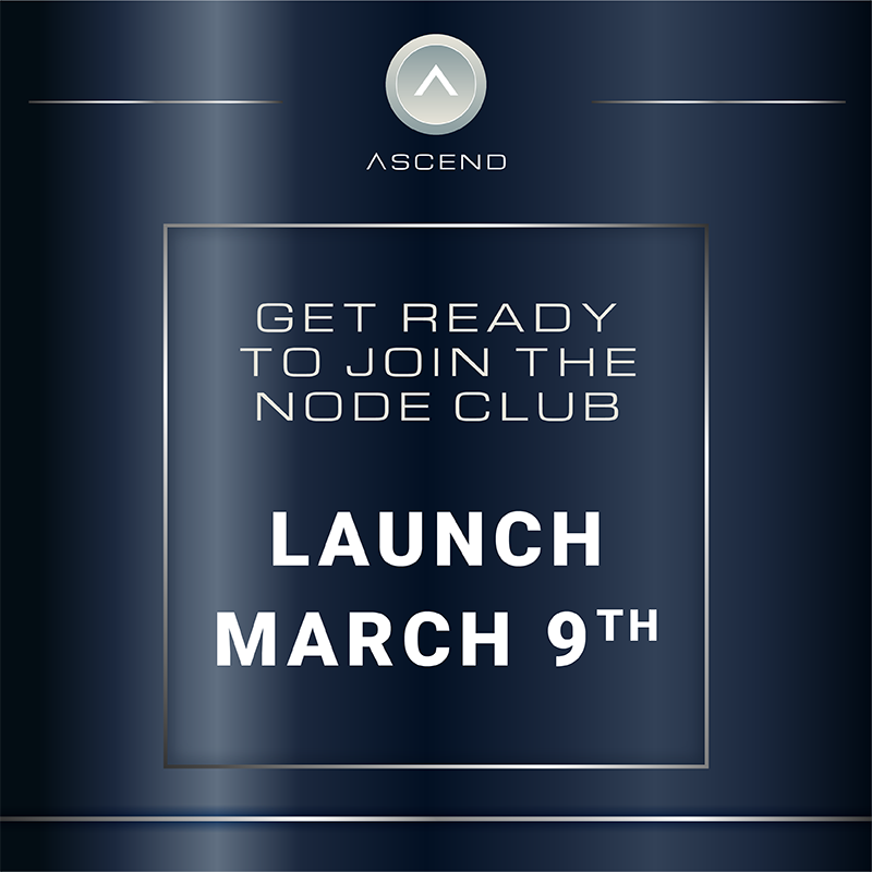 🚀We are launching on March 9th!

🔥Get ready to join the node club!

Join our discord to learn about the exact time of launch:
discord.gg/6eBmtKAqhJ

#Ascend #Nodes #Avalanche  #AscenderArmy #NodeLife #NodeArmy #NFT $univ $strong $power $polar $ASND