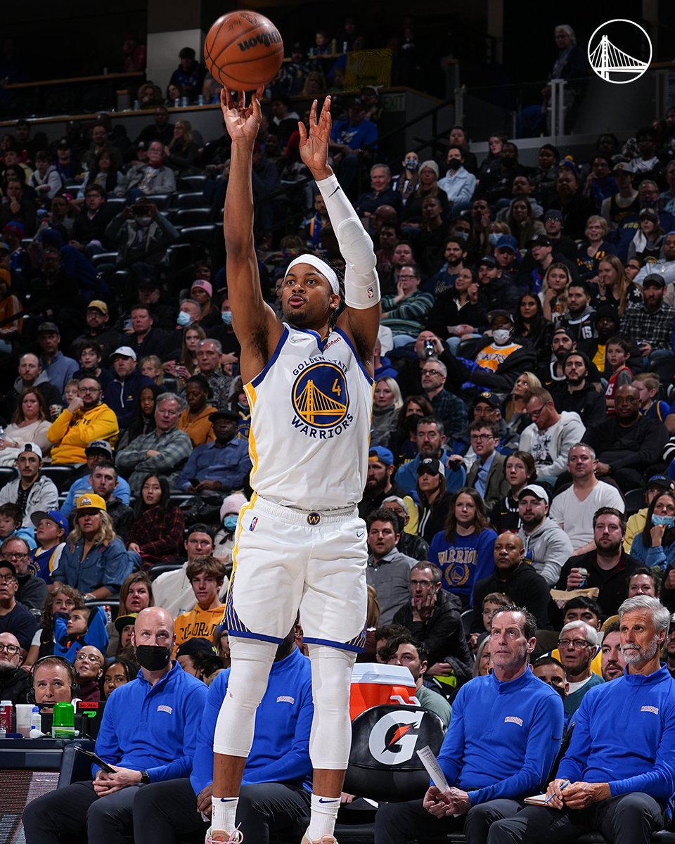 warriors's tweet photo. Moses Moody's 22 points in the first half is the most points scored by a Warriors rookie in a half since

Stephen Curry (4/14/2010) https://t.co/934m1ls5c5