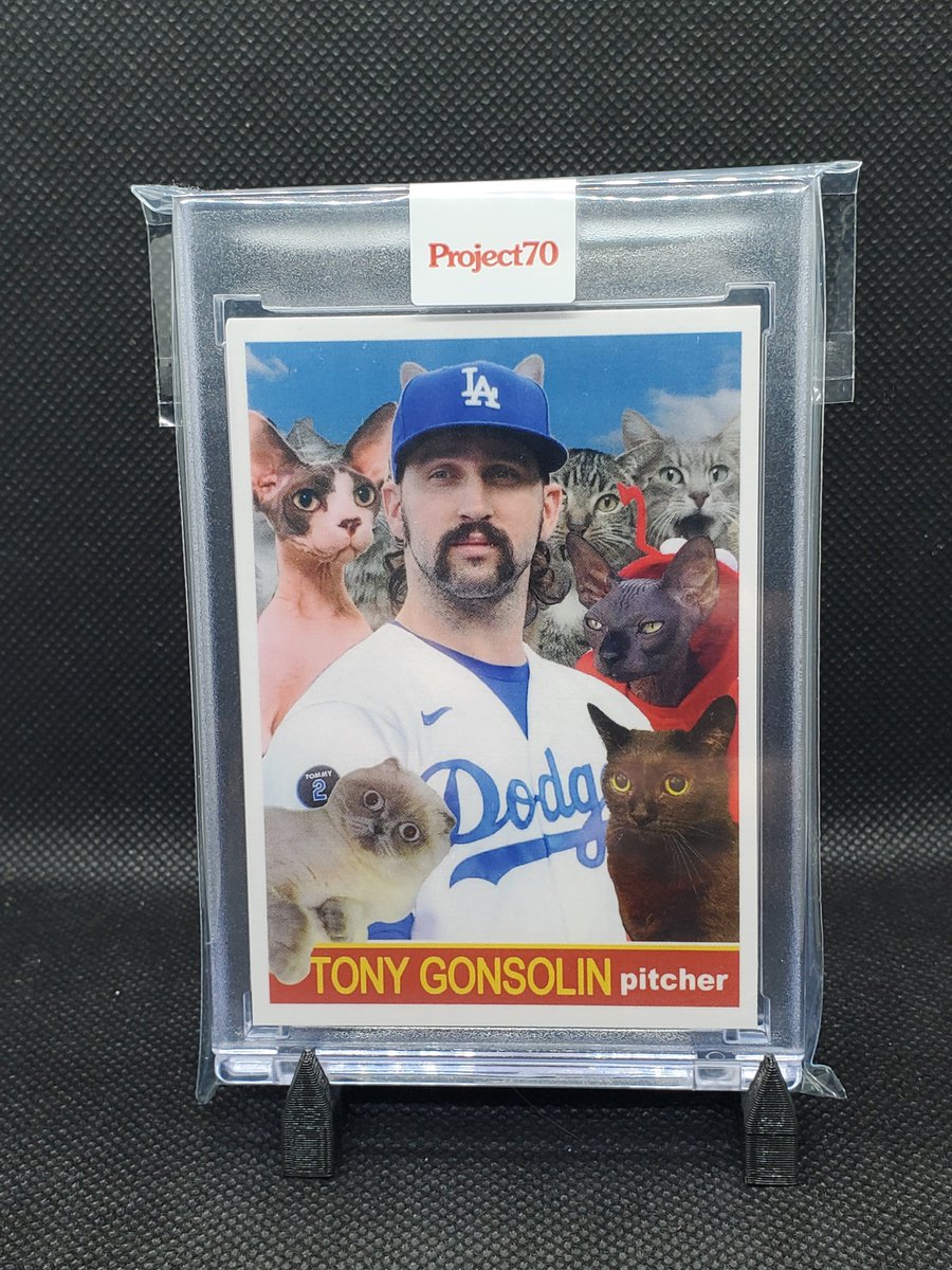 Spiegel (@spiegelmichael) on Twitter photo This card combines my love of the #Dodgers, cats and baseball. <a href="/never1959/">Jonas Never</a> made the greatest card ever.
#thehobby #Topps #Project70 #TradingCards #sportscards This card combines my love of the #Dodgers, cats and baseball. <a href="/never1959/">Jonas Never</a> made the greatest card ever.
#thehobby #Topps #Project70 #TradingCards #sportscards