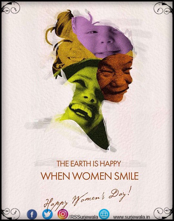 rssurjewala's tweet photo. "I measure the progress of a community by the degree of progress which women have achieved.”
- Dr B.R.Ambedkar

A Woman is the symbol of power. God’s finest creation, without whom no creation is possible.

Happy #InternationalWomensDay 💐 https://t.co/WeytQJATuN