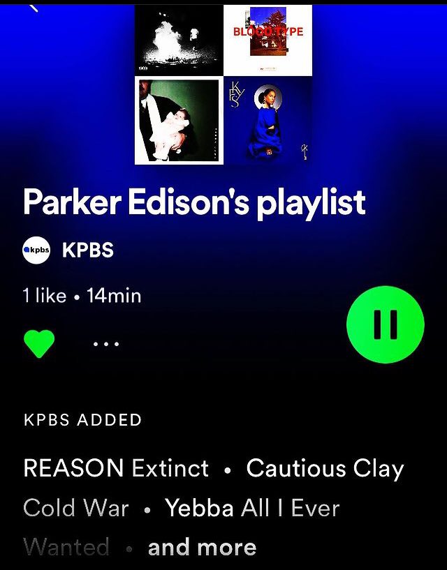thePEPonKPBS's tweet photo. - get warmed up for Season2 of @thePEPonKPBS popover to @Spotify and checkout my @KPBS playlist of what we’ve been playing during production. Look for the B.I.G. opener #MAR9th #Episode1 #NPR #MeridienArts #CautiousClay #Alicia #Yebba #ReasonTDE https://t.co/3DdIreSf0h