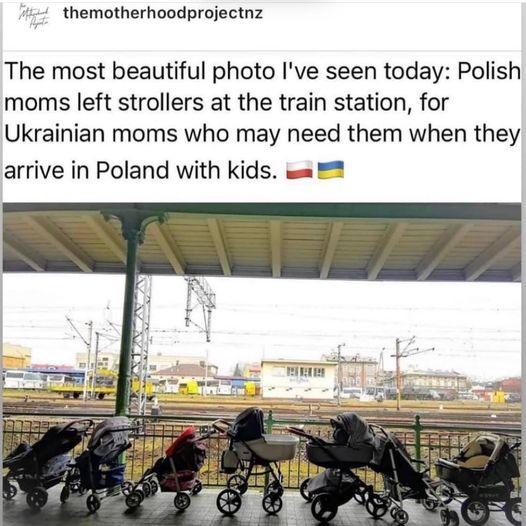 bidigital's tweet photo. ... and you can see extra items tucked into them, too.  Deeply moved by the incredible generosity of so many, many people. This insanity has to end. #Ukraine #compassion #distantneighbors https://t.co/9OfvRIsjVK