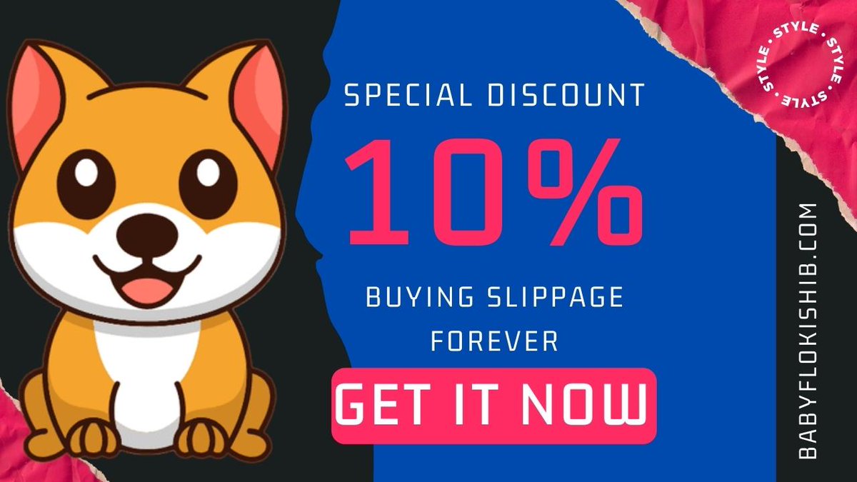 BABYFLOKI_SHIB's tweet photo. It's The Surprise For Every One Who Wants To Buy @Babyflokishib But Due To High Tax It Was A Dream 

But But But Now It's Live

#babyflokishib Buy Tax Is Only 10% From Now 😍

♠️♠️ Retweet + Like + Follow ♠️♠️ 

#SHIB #shibainu #SHIBARMY #Shibnobi #ShibaSwap #ShibaDoge #BFS #woof https://t.co/TX3Msv4N8U