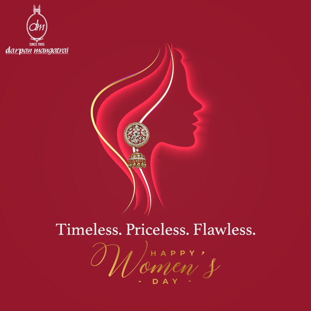 To all the incredible women in the world, shine on, not just today but every single day. 
#HappyWomensDay.
.
.
.
#DarpanMangatrai #WomensDay #Jewelry #Darpanmangatraijewellers
