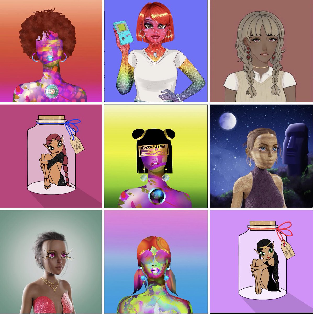Bullish on female led nfts! Celebrating International Womens day with these amazing projects! <a href="/womenofcrypto_/">The Women of Crypto</a> <a href="/WomenTribe_nfts/">Women Tribe</a> <a href="/GirliesNFT/">Girlies</a> <a href="/PixieJarsNFT/">Pixie Jars ✨🧚‍♂️</a> <a href="/90sbabesnft/">90s Babes</a> and minting  <a href="/YearoftheWoman_/">Year of the Woman NFT</a> tomorrow! Let’s see the ladies and add more of your favs👇🏻#WomensDay #WomenInNFTs