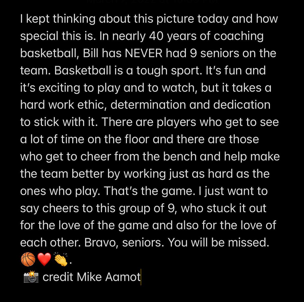 9 is a pretty special number 🏀😘👏