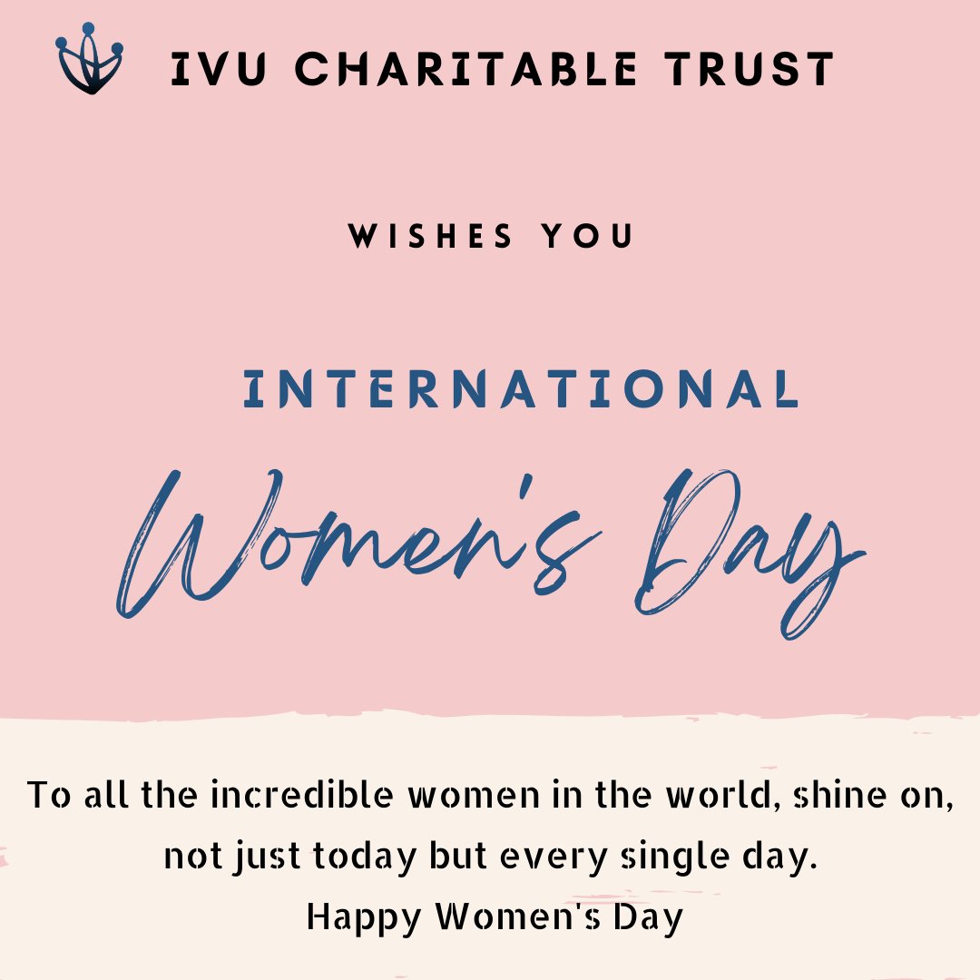 IvuCharitable's tweet photo. To all the incredible women in the world, shine on, not just today but every single day.
Happy Women's Day https://t.co/12aRsUGuHh
