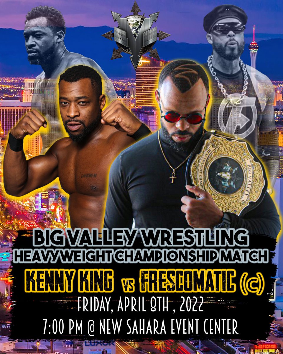 FrescoMattic's tweet photo. K.I.N.G π
Vs.
CITY KINGPIN π
@BVWrestlingLV
βKeep Your head on a Swivel Boyβ https://t.co/WMVZgjhjJh