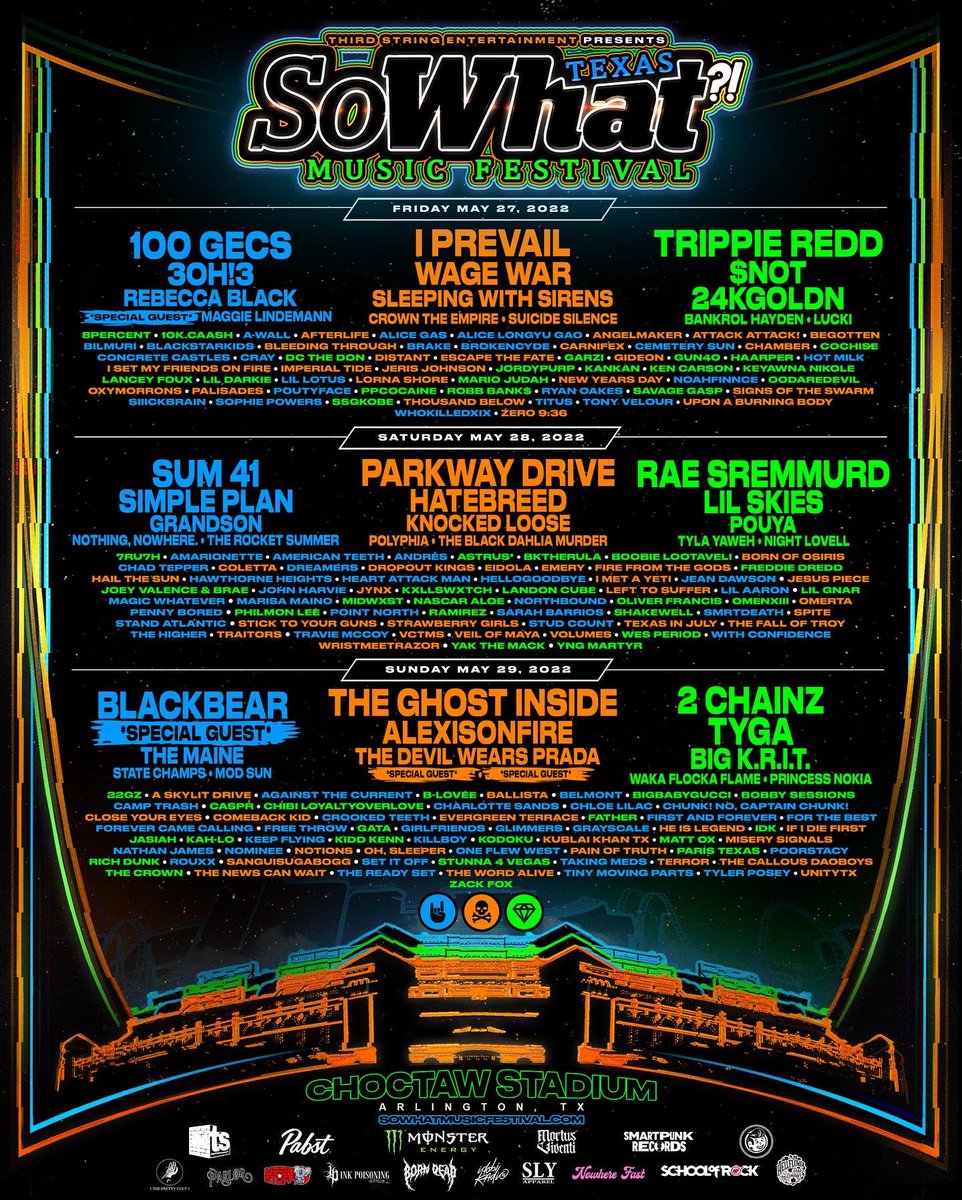 MikeZiemer's tweet photo. Putting on this festival at the old Rangers stadium in Arlington, TX in 81 days!

Buy your tickets so we can sell this out!

Can’t go? At least hit the RT and spread the love.

Support independent promoters out here working our asses off!

🎟 https://t.co/8tYHHHuUvT https://t.co/q4cLfXstT8
