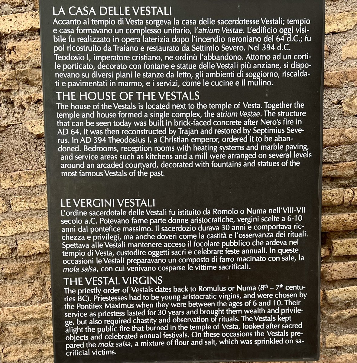 #VestalVirgins ⁦@ParcoColosseo⁩