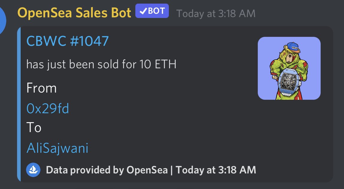 ismith845's tweet photo. yeah and the big whale also got for 10 #eth sometime ago. Huge@CryptoBearWC
#CBWC #CBWCARMY #CryptoBearWC #cryptobear #cryptobears #CBWCommunity #P2E https://t.co/a1eljGGhMZ