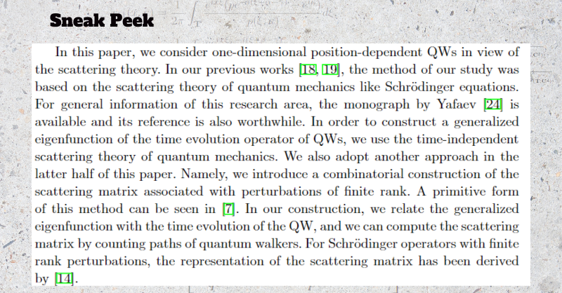worldscientific's tweet photo. Generalized #eigenfunctions for #quantum walks via path counting approach.
Subscribe to access: https://t.co/BtNZZP2obe
#RMP #ReviewInMathematicalPhysics #theuniversityoftokyo #YokohamaNationalUniversity