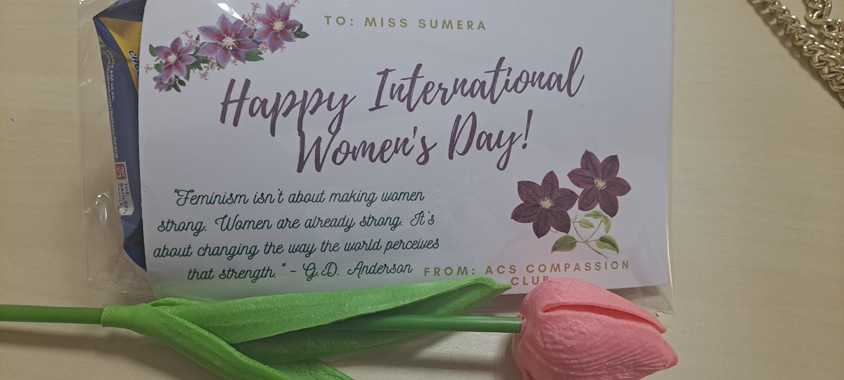 sumera_muhammad's tweet photo. #HappyInternationalWomensDay to all the incredible women in #acsabudhabi and around the world. Thank you ACS compassion club for making our day special.  #iamacs https://t.co/YMk0AMKe1L