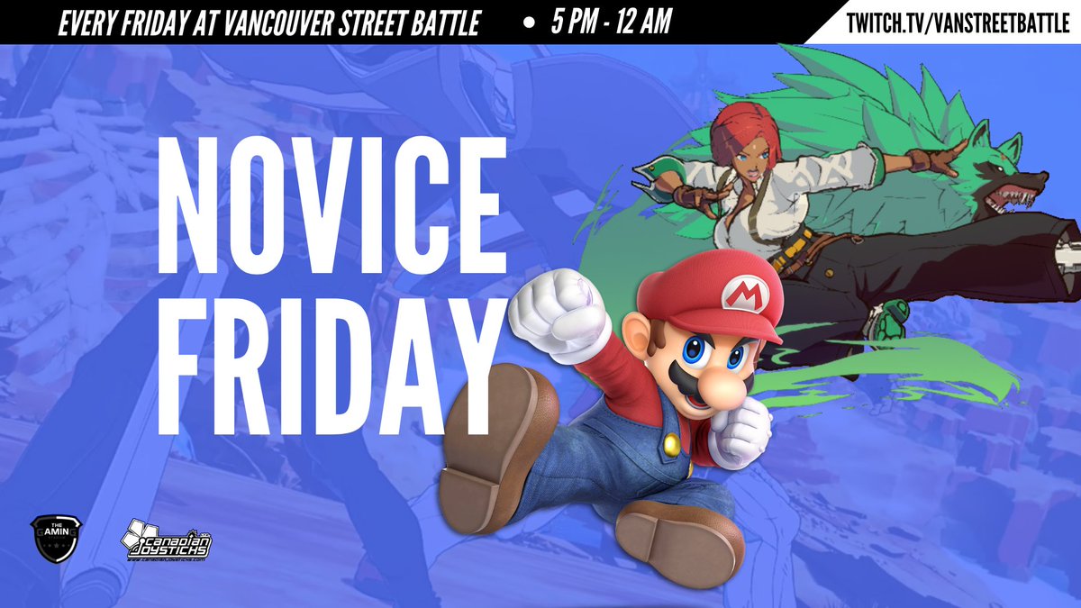VanStreetBattle's tweet photo. ๐ Sign-ups are LIVE!
Wednesday Warriors #19 + Melee #CPS4 Finals!
https://t.co/duZ7GVgCab
Novice Friday #19 + SFV #CPS4 Finals!
https://t.co/7H9OSnnlPF
Main Stage Saturday + Guilty Gear Strive, Tekken 7, and BlazBlue Central Fiction #CPS4 Finals!
https://t.co/IjwPOn5km5 https://t.co/ZW9ztfu3Wx