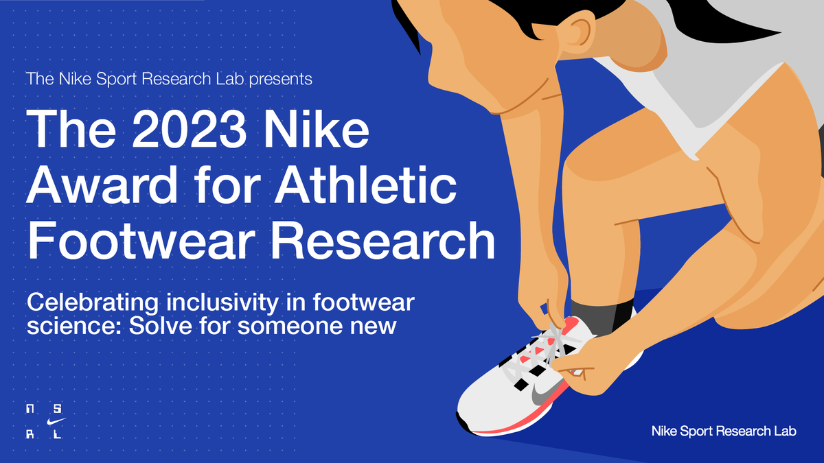 AlisonLSheets's tweet photo. In  conjunction  with  the  16th  ISB  Footwear  Biomechanics meeting in Japan, Nike will offer the Nike Award for Athletic Footwear Research for the 9th time. Please consider applying by 3/31, and learn more here: https://t.co/BLXRFhnjQ5 https://t.co/f9VHlNCcrz