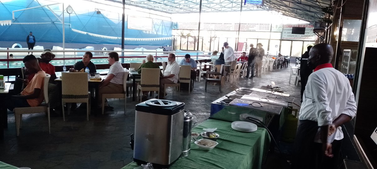 MalangaTour's tweet photo. Our guests having breakfast before heading to a Nairobi excursion.
#nairobiexcursion
#Malangatoursafaris https://t.co/QKASZdxZzp