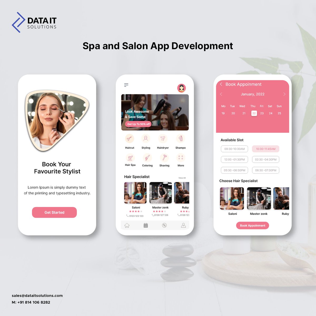 DataitSolutions's tweet image. Take your salon business to the next level with DataIT Solutions application development services, and give your salon business a digital makeover.
Consult us today: dataitsolutions.com
#salon #spa #salonapp #SpaApp #mobileapp #mobileappdesign #mobileappdevelopmentcompany