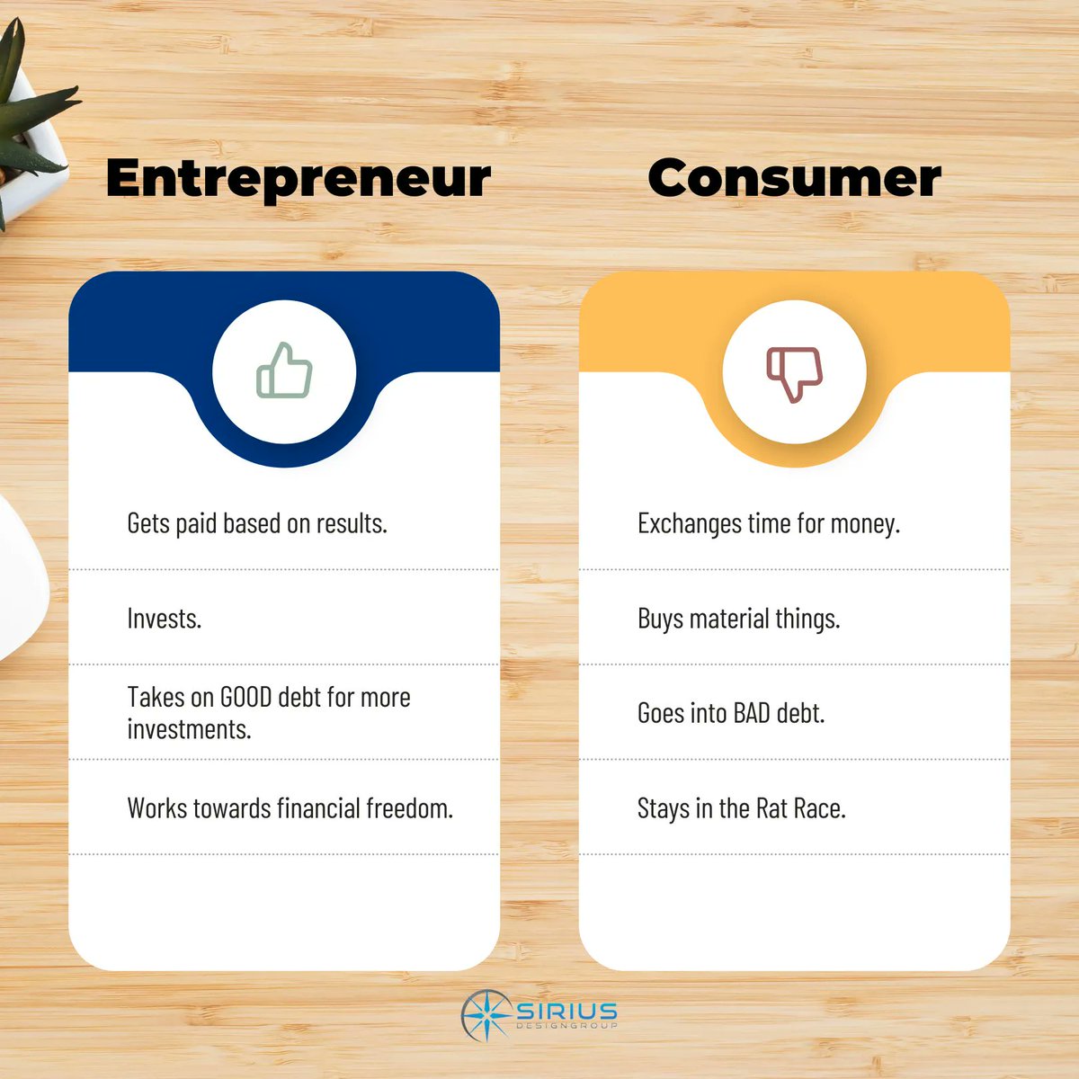 siriusdesigngrp's tweet photo. You can't get rich by doing things that make you broke! 

Invest in the right things...start with investing in YOURSELF.

_____________________

#siriusdesigngroup #inspiretofreedom https://t.co/jdUJcjW5BL