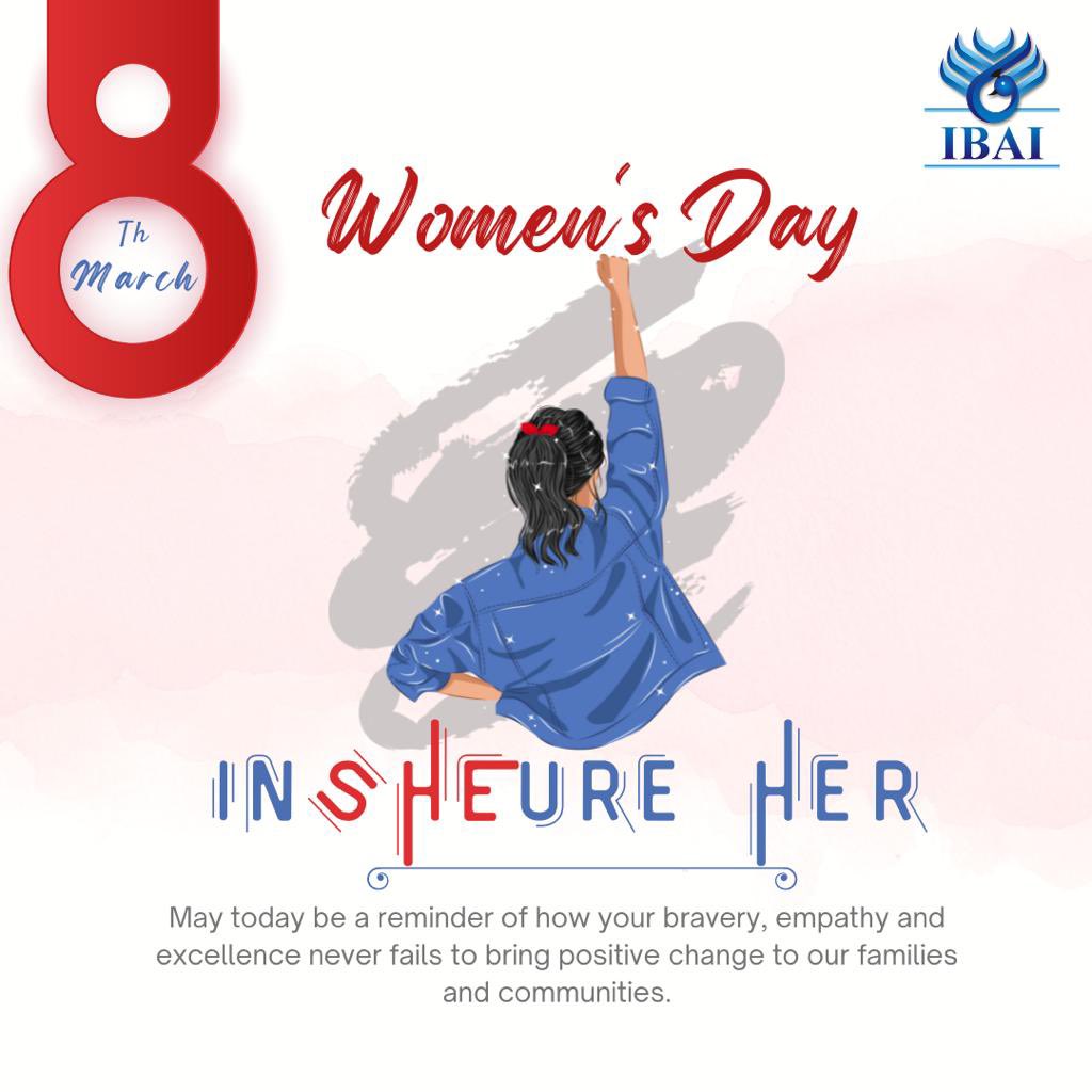 To all the women who bring positive change into the family and society. #Happywomensday   
#ibai #wonderwomen #womensday #womenempowerment #womenintech #womanleaders #womenenterprenuers