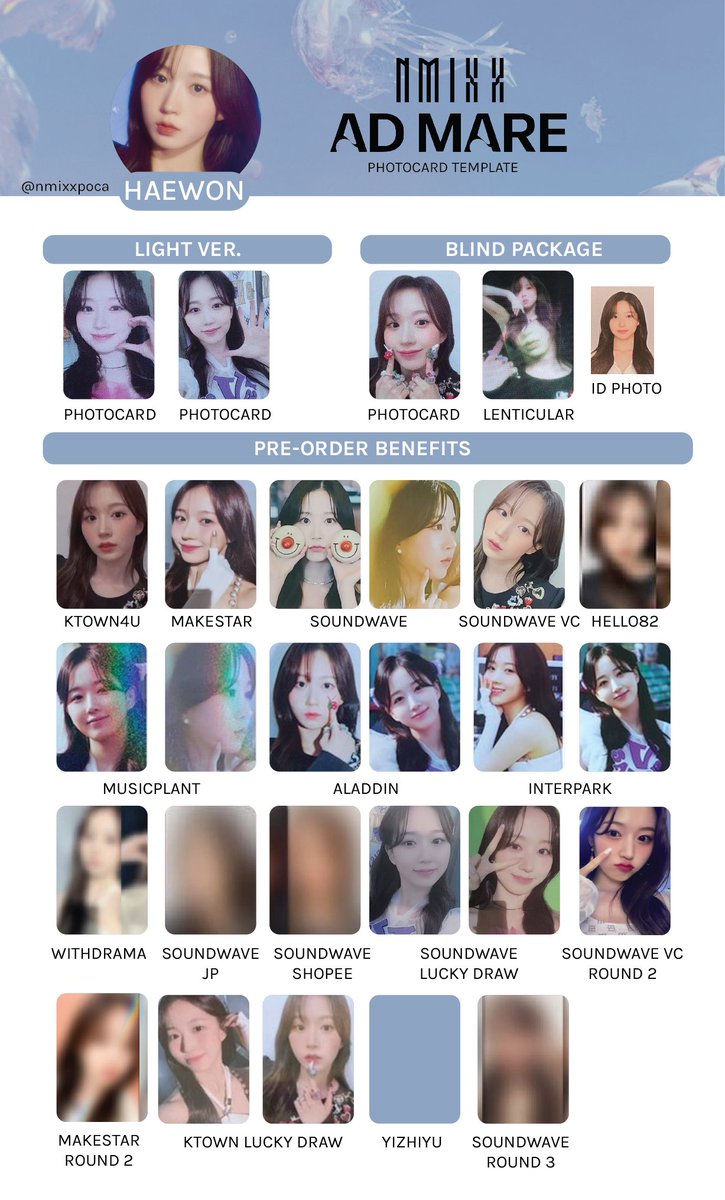nmixxpoca's tweet photo. NMIXX PHOTOCARD TEMPLATE / NMIXX PC TEMPLATE / 엔믹스 포토카드 리스트
updated : 08/03/2022

♡ lily 
♡ haewon
♡ sullyoon
♡ jinni

#NMIXX #엔믹스 https://t.co/pTj47YGtwB
