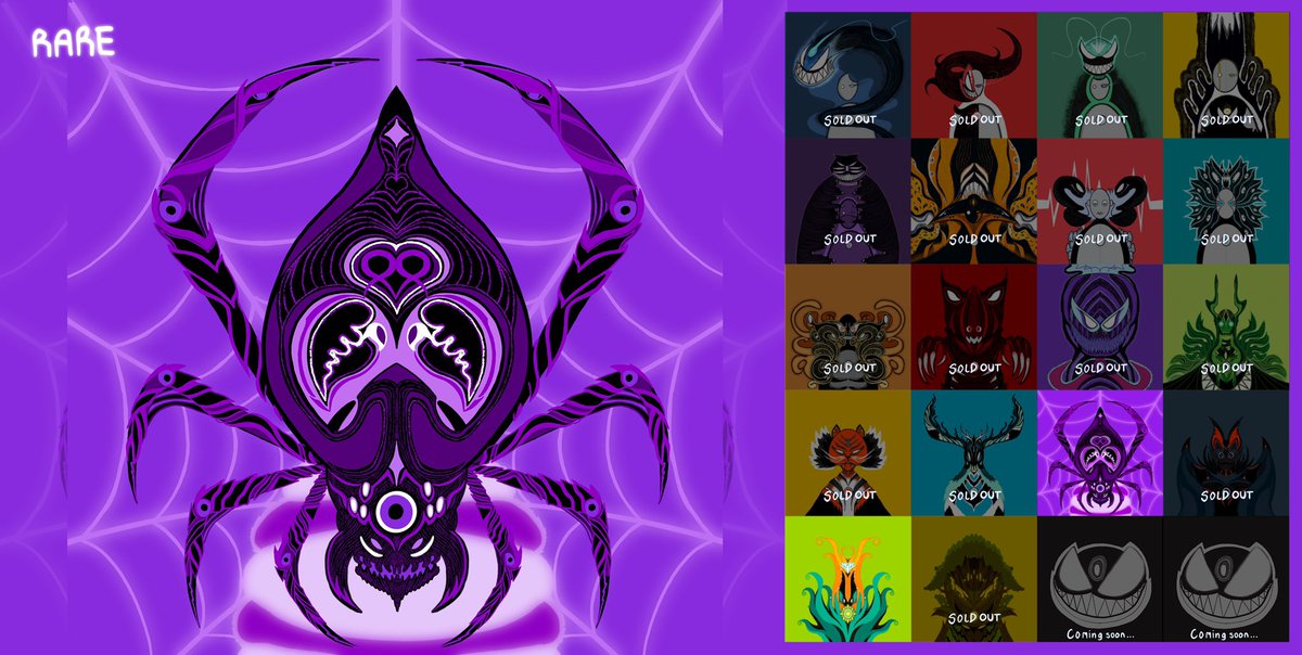 SPIRIT DRAGULA COLLECTION🌺🕷🕸
Update #18/30 item

Price: 10$ - 15$ 🔥
Available on <a href="/crypto/">Bloomberg Crypto</a>.com👇

crypto.com/nft/collection…

Thank you very much for supporting my spirit artwork 🧿🖼🧿

#CRO  #crofam  #cryptonft #NFTdrop #nftcrypto #NFTcryptoart #NFTTHAILAND #NFTCommmunity