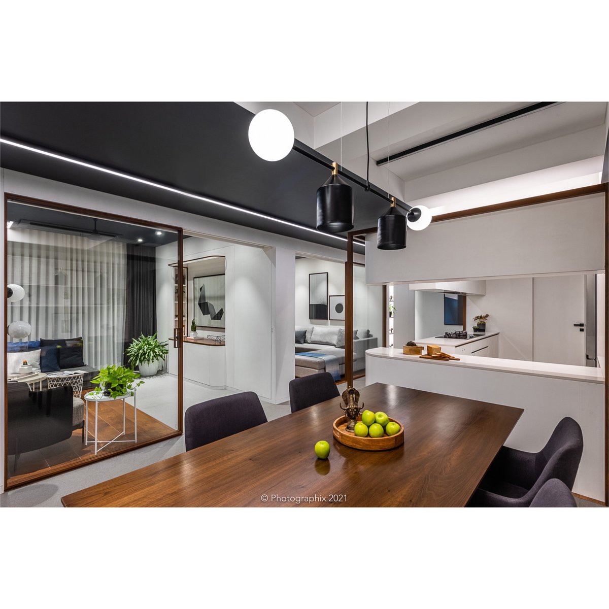 ArchitectsDig's tweet photo. #FilletHaus used to be an apartment with a compartmentalised programme that really didn’t allow you to get a sense of space. Recalibrating exercise liberated this orchestration and created an interactive semi-private &amp; a private zone tucked away towards the rear of the apartment https://t.co/iZL9cWJWAN