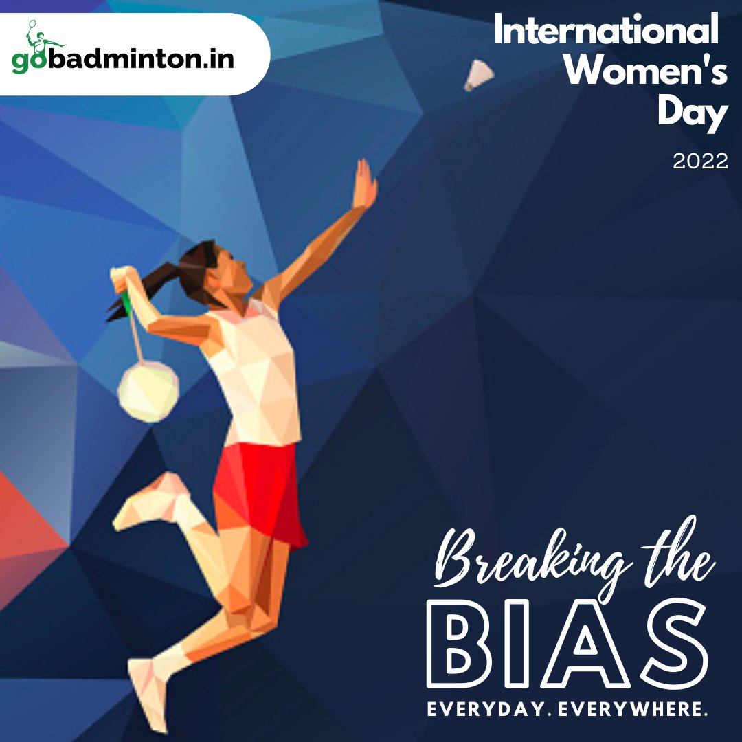 gobadminton's tweet photo. A Happy Women's Day to the one's breaking the bias on the court &amp; off it! To every women out there shining &amp; striving, for enriching lives and for being who you are!!

#internationalwomensday #breakingthebias #womaninbadminton #genderequality #celebratingwomen #womenoncourt https://t.co/Gn9r4AupAE