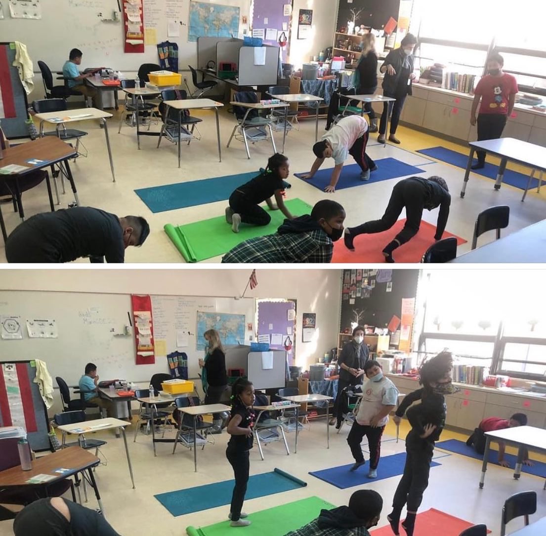 SchoolsRule's tweet photo. 🧘🏻‍♀️🏈@HeadsUpSR mini-grants in action: new flag football equipment for SRHS PE students and yoga mats and videos at Venetia Valley elementary! #schoolsrule #fundsinaction #sanrafaelcityschools https://t.co/Q6Zrnccm8X