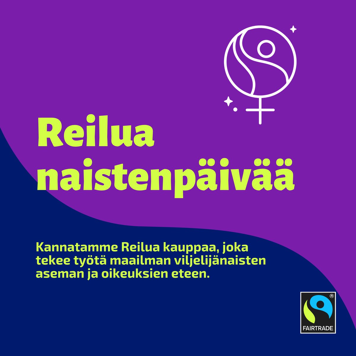 Reilua #naistenpäivä’ä! Kannatamme Reilua kauppaa omissa tuotevalinnoissamme ja kaikki Vantaan seurakunnat ovat Reilun kaupan seurakuntia. @reilukauppa edistää maailman viljelijänaisten asemaa ja oikeuksia. 🌍🙌 #reilukauppa #naistenoikeudet