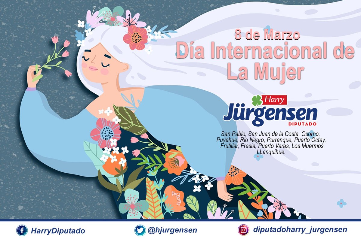 Un cordial saludo y todo nuestro reconocimiento a la Mujer en la conmemoración de este especial dia. Que podamos juntos transitar en un camino de igualdad y de respeto para la construcción de un Chile Mejor.