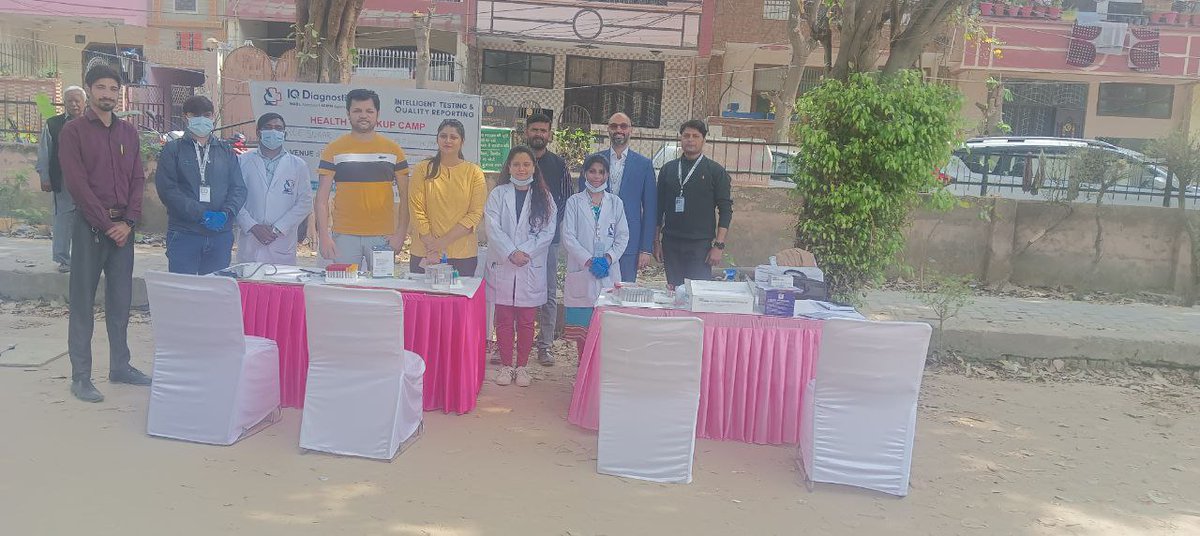 Free Health Check by IQDiagnostics at Indirapuram where more than 100 families benefited. #health #healthcheckup #healthcheckups #healthcheckupcamps #iqdiagnostics #pathlabs #diagnostics #diagnosticlabs
