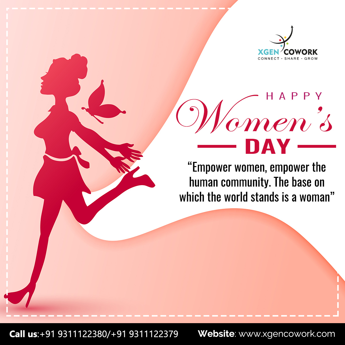 Empower women, empower the human community. The base on which the world stands is a woman

Visit : xgencowork.com

#womensday #internationalwomensday #happywomensday #happyinternationalwomensday #womensdayeveryday #womensinternationalday #happynationalwomensday