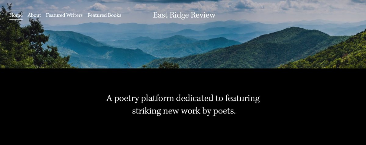A.R. Williams (@arw_poetry) on Twitter photo Introducing ... <a href="/eastridgereview/">East Ridge Review</a> - A poetry platform dedicated to publishing Book and Writer Features on a monthly basis! #comingsoon! #poetrycommunity #poetrylovers #PoetsSupportingPoets can you follow, retweet, and spread the word? Thank you in advance! #poetry #writers Introducing ... <a href="/eastridgereview/">East Ridge Review</a> - A poetry platform dedicated to publishing Book and Writer Features on a monthly basis! #comingsoon! #poetrycommunity #poetrylovers #PoetsSupportingPoets can you follow, retweet, and spread the word? Thank you in advance! #poetry #writers