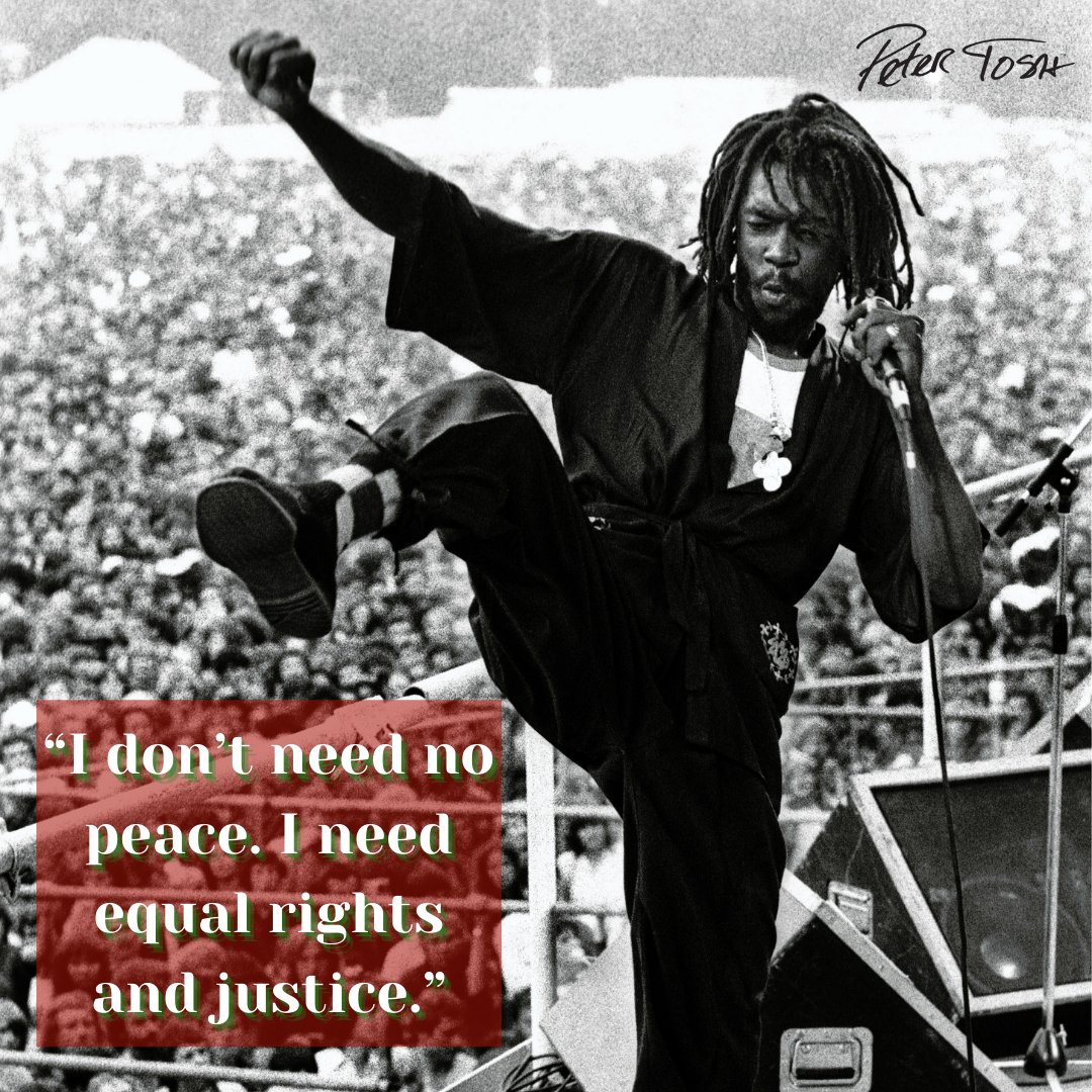 PeterTosh's tweet photo. ✊🏿✊🏿✊🏿

Photo courtesy of Getty Images.

#PeterTosh #SteppinRazor #MotivationalQuote #ReggaeMusic #InspirationalQuote #Reggae #Jamaica #LegalizeIt #GetUpStandUp #Shitstem #EqualRights #Justice https://t.co/GZFyZLgc5D