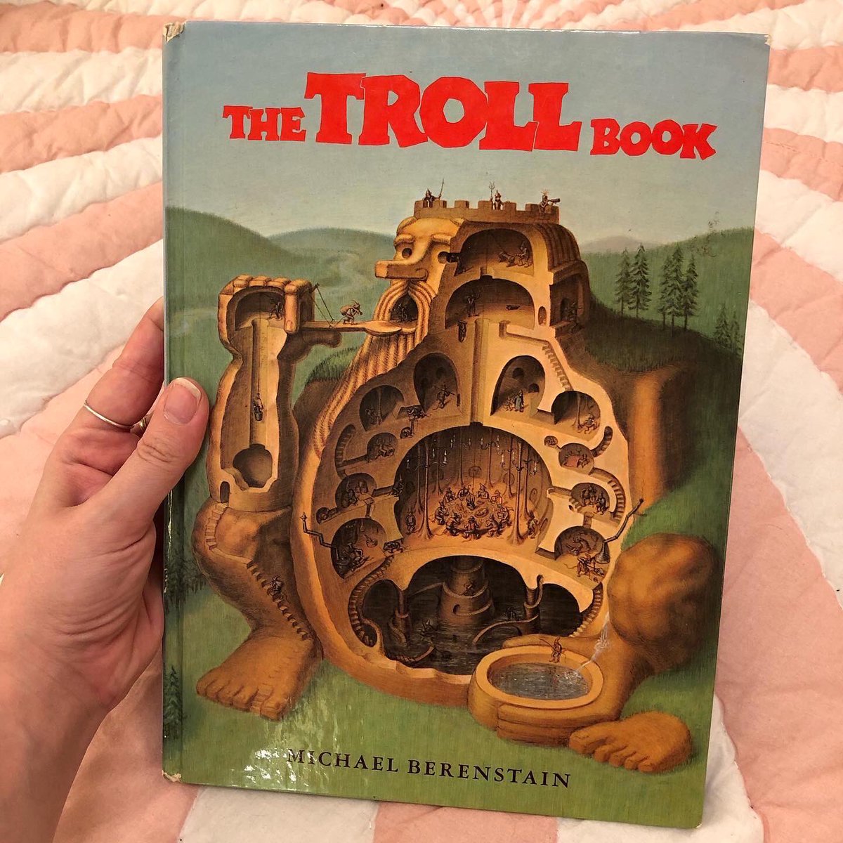 heyemilywayne's tweet photo. This is one of those books I had vague but specific memories of reading &amp; loving as a kid. Finally managed to track down a not-ridiculously-expensive and in-really-good-shape copy!! 🎉 (And yes, the author is one of *those* Berenstain’s - the son of Jan and Stan!) #thetrollbook https://t.co/Ye4r4jxsVm