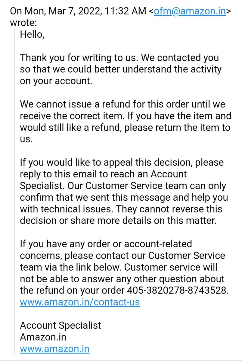 Dipi_Dk's tweet photo. @AmazonHelp Yes. https://t.co/ZpKbDXWF5K