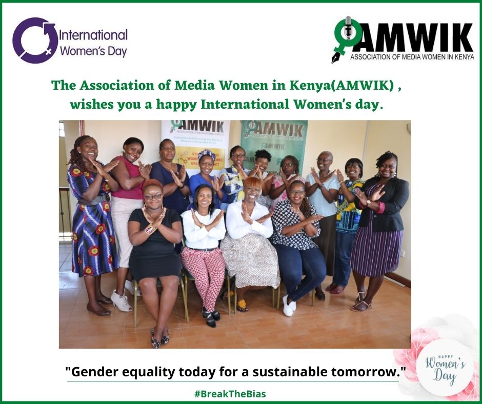 Happy International Women's Day! 🥳🥳
We join the world to celebrate the achievements of women from diverse social, economic, cultural, and political ranks in promoting and accelerating women's equality.  #IWD2022 #BreakTheBias 
<a href="/Judiekaberia/">Judie Kaberia</a> @Rahel_O <a href="/MarvelPowerson/">MarvelPowerson</a> <a href="/CyliaKR1/">Cylia K R</a>