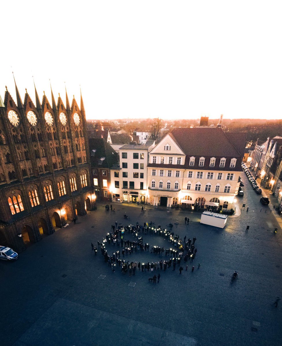 Stralsund, 7. März 2022, Friedenswache 🕊🕯#StopWar