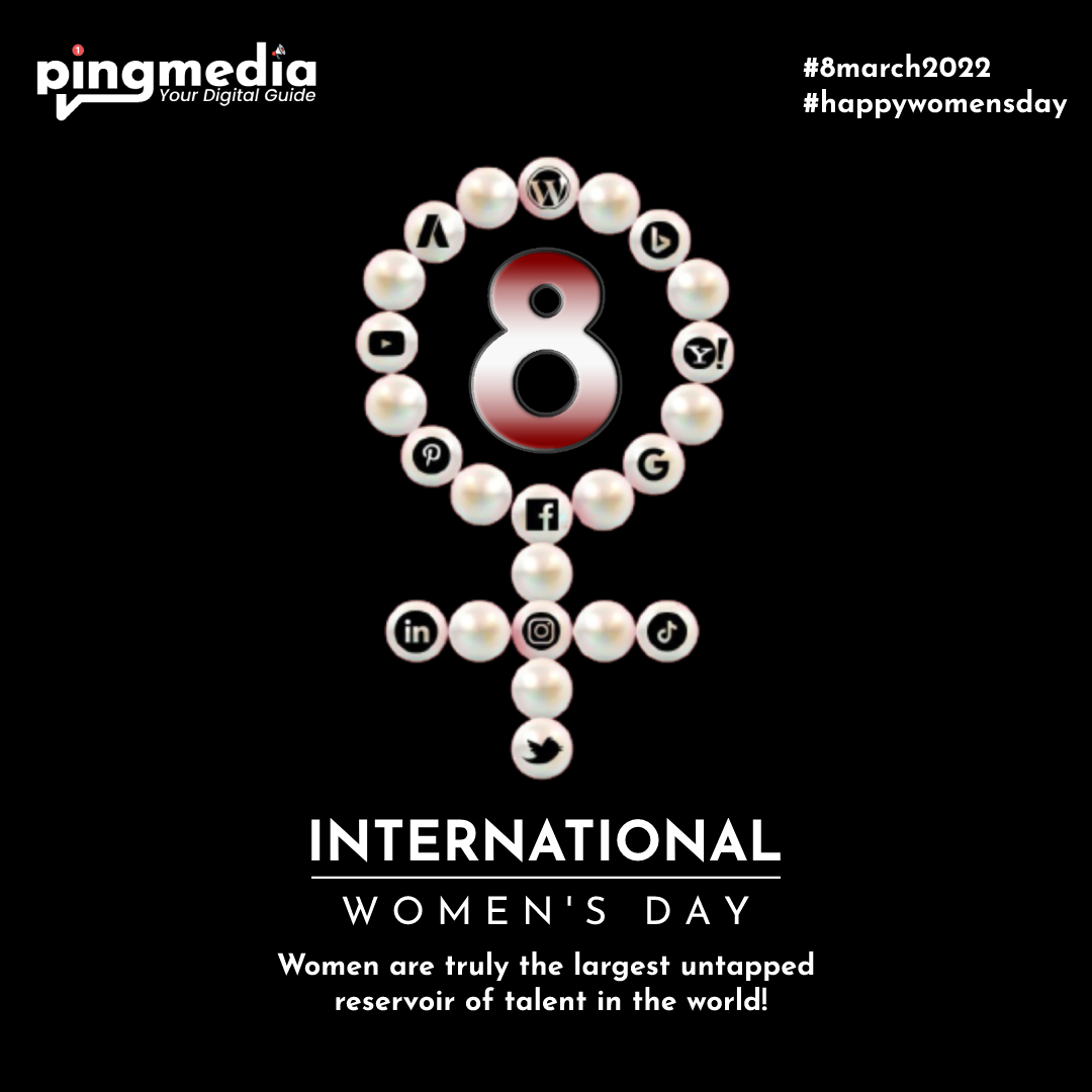 PINGMEDIAIN's tweet photo. To all the incredible women in the world, shine on, not just today but every single day. Happy Women's Day. 👩👵
#pingmedia #womensday #internationalwomensday2022 #happywomensday #Womensdayiseveryday #8march #womensdaywishes #5yearsofpingmedia https://t.co/qUazDbkBK2