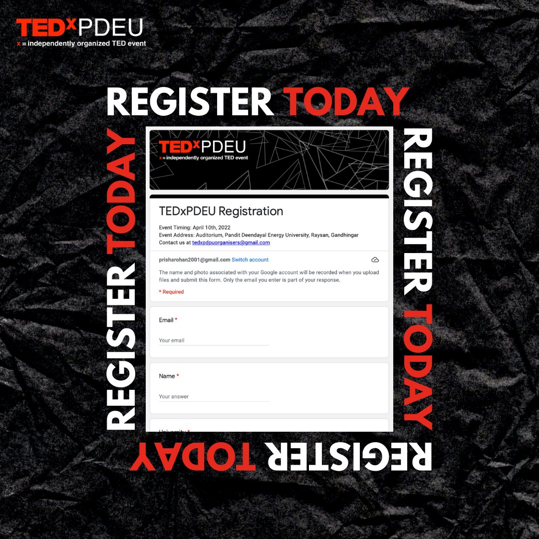 tedxpdeu's tweet photo. Wondering where to purchase the tickets to TEDxPDEU 2022 from?
You can find the registration link and process on our website where you can get to know us and gain valuable insights about the speakers!
https://t.co/rmfLF1gfPS
#tedxpdeu https://t.co/BDvh8N9l3u