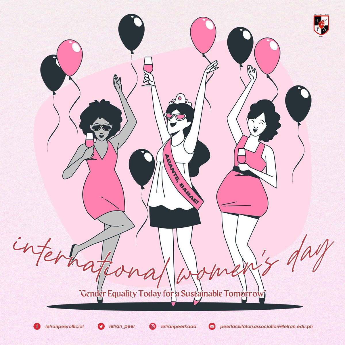 Letran_Peer's tweet photo. Hello, #InternationalWomensDay2022!
For this year, the official theme of this occasion is "Gender Equality Today for a Sustainable Tomorrow", to 'recognize the women and girls who are leading the charge on #ClimateAction towards a sustainable future.' https://t.co/qFfIjwvzpX