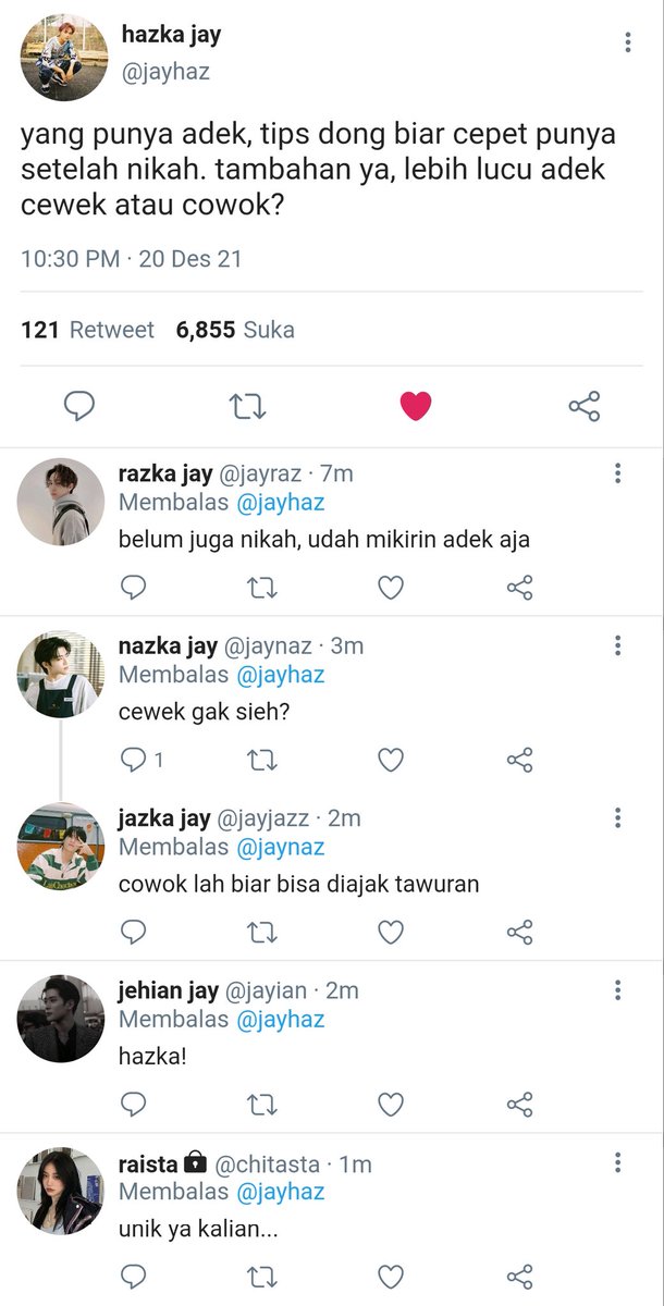osheaneo's tweet photo. | gundah yang selalu gaduh |

 "nikah sama ma rai atau enggak sama sekali."

[nct dream; 00 line au]

©imurcamy https://t.co/NrAVmCHmak