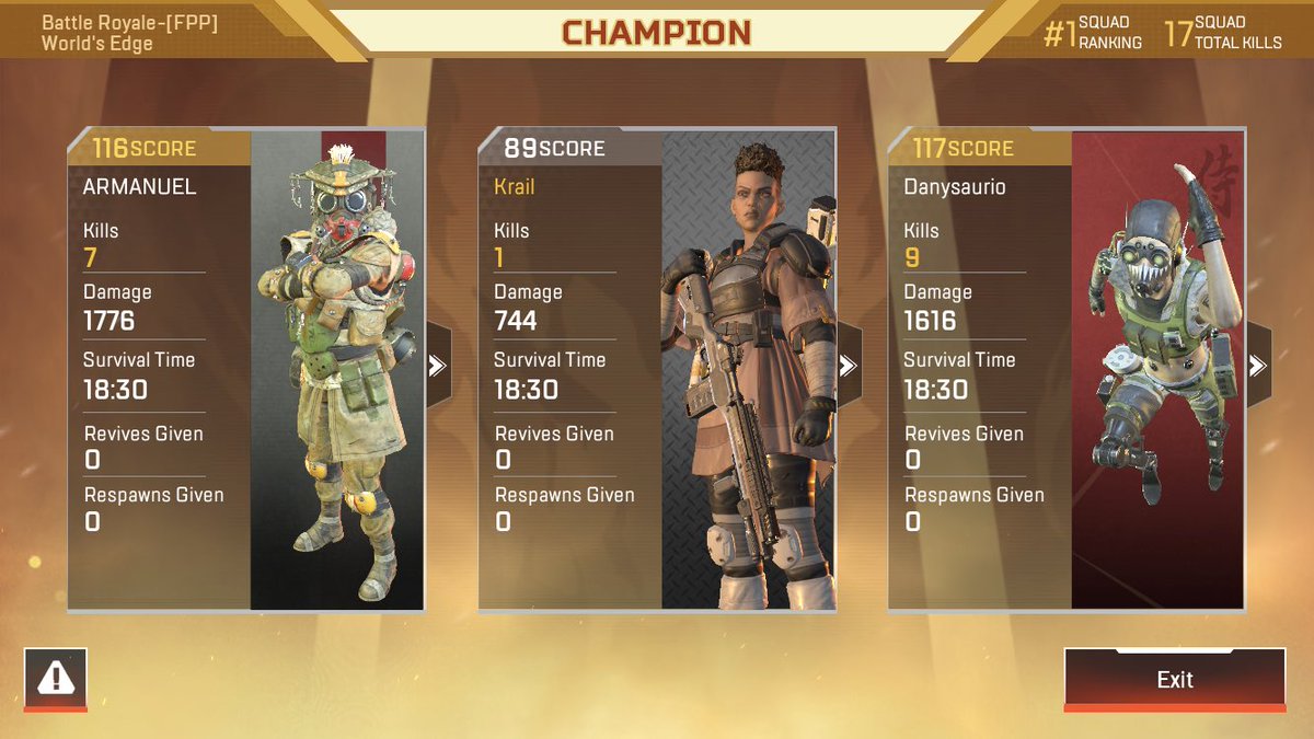 ilkrail's tweet photo. Primer match primera W #fullCarry #apexlegendsmobile #mancoSquad https://t.co/i86nYAnZUo