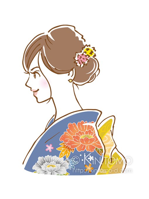 着物女のtwitterイラスト検索結果 古い順