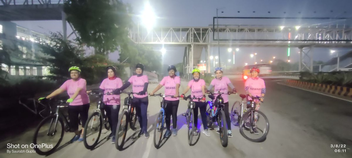 CyclingNec's tweet photo. 25km cycling by members of Noida Express Cyclists #HappyWomensDay2022 
@CeoNoida 
@priyankachopra 
@TOINoida 
@HTNoidaGzb 
@akshaykumar 
@DCP_Noida 
@thekiranbedi 
@IChitrangda 
@ParineetiChopra 
@anandmahindra 
@PMOIndia 
@FitIndiaOff 
@UPGovt 
@yadavakhilesh https://t.co/SiBdozmn35