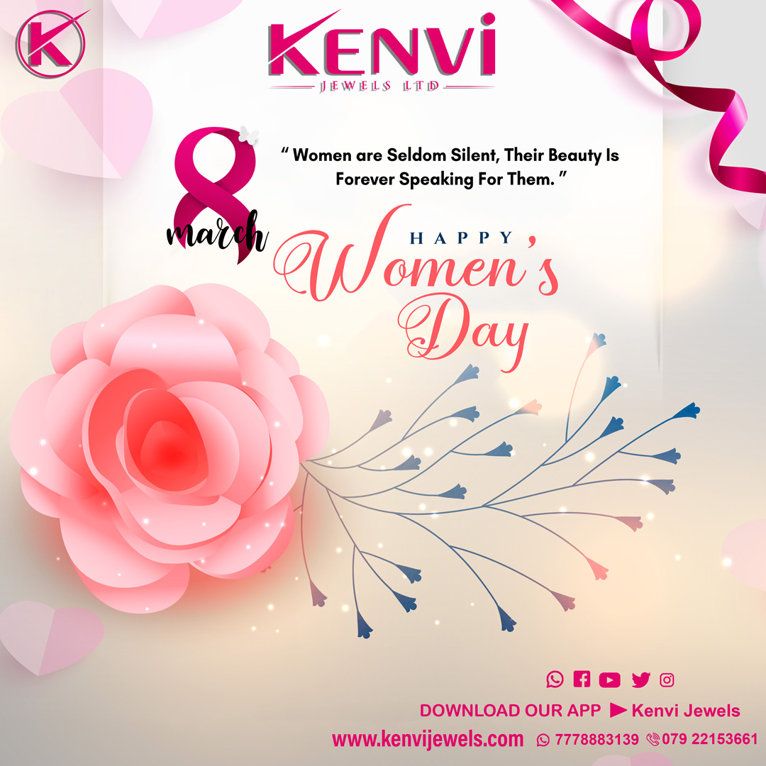 KenviJewels's tweet photo. *        HAPPY WOMAN 'S  DAY         *
>>> KENVI JEWELS <<<<<
Contact :079 22153661, 7778883139
https://t.co/6jwJwqnnoi
kenvijewels@gmail.com
DOWNLOAD OUR APP : https://t.co/nE8AIafOUt 
Follow on us :
Facebook : https://t.co/EgkzM9VMqw
Instagram: https://t.co/eHk8ZjfHcB https://t.co/T6GVPIM5s4