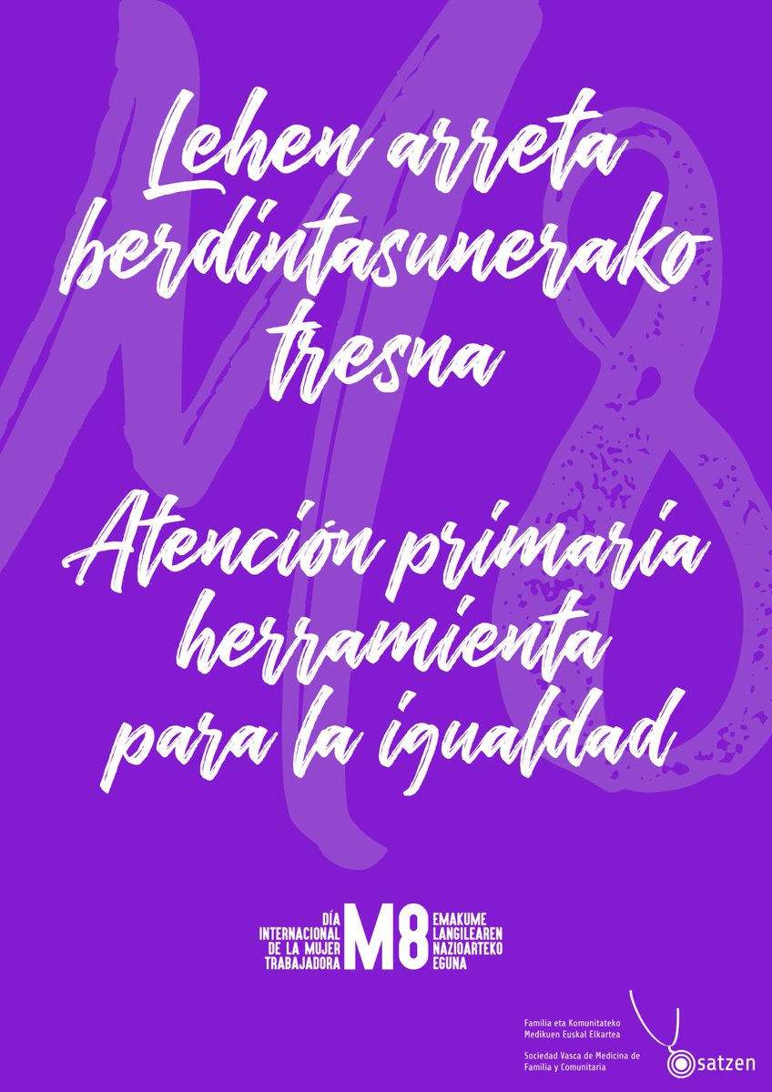 Lehen Arreta berdintasunerako tresna
La atención primaria herramienta para la igualdad
<a href="/GdT_Inequidades/">GdT Inequidades Salud - semFYC</a>