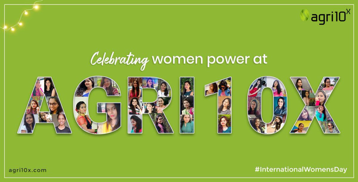 Agri10x believes in the #womenpower and the potential they have, which shows in the female ratio of our team too.  Each of you is special and an important part of the organization.   Today is yours and so is every other day!  Happy #Women’s Day to all!